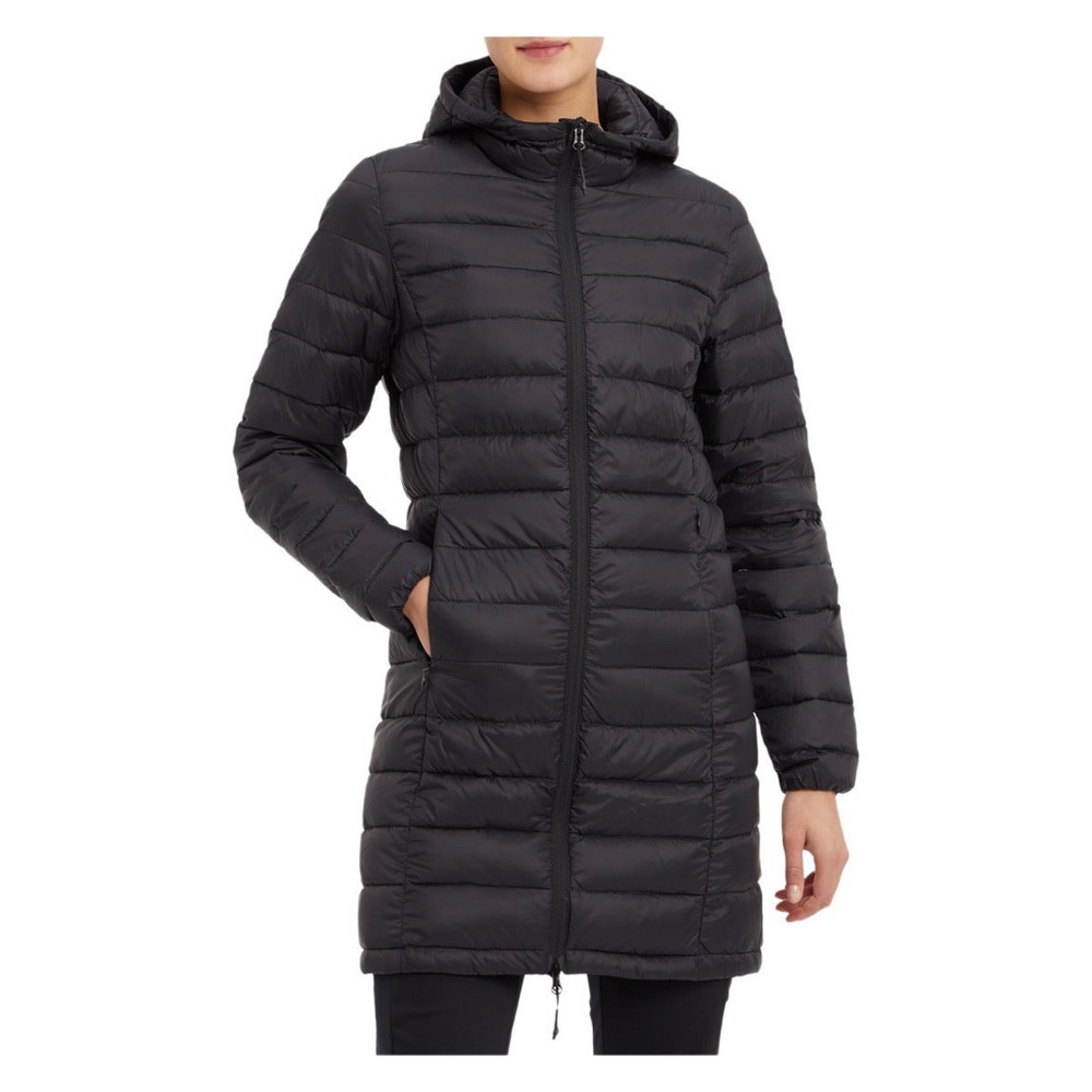 Mckinley Packable Long Black Puffer Coat